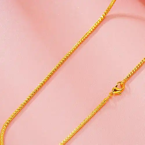 金项链999纯金男