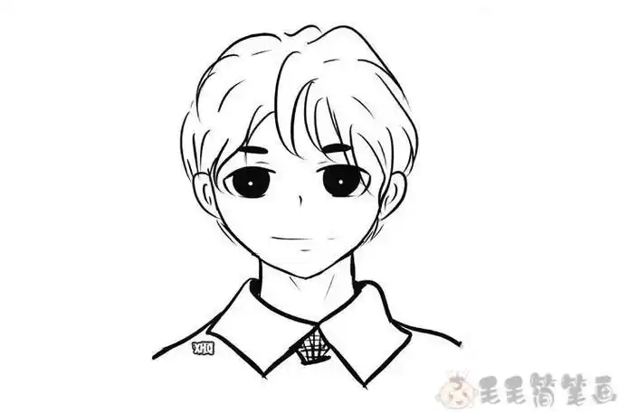 小男孩和他的小汽车简笔画小男孩骑车简笔画q版人物简笔画人物简笔画