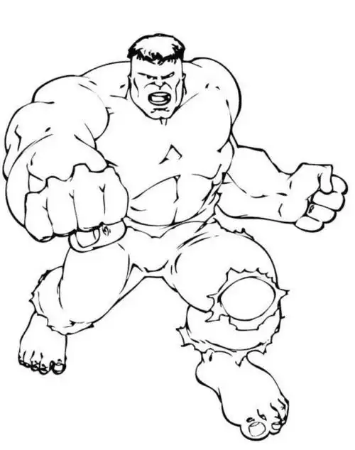 绿巨人卡通人物简笔画