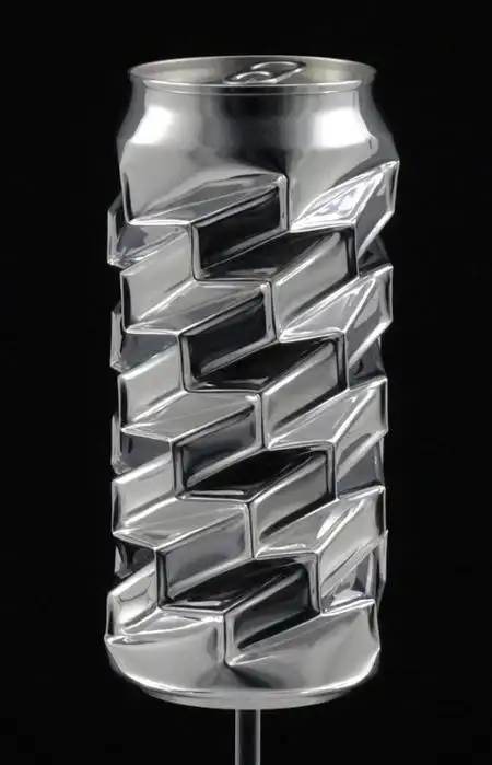 空易拉罐雕塑艺术凹陷的艺术|雕塑作品|艺术品|手工_网易订阅