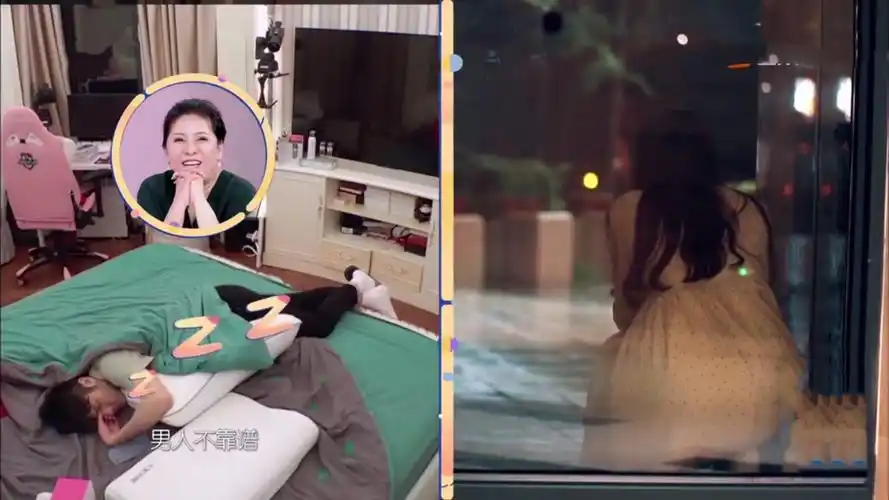 郭碧婷不仅帮向佐弄干净头发,还一直牵着手午睡.