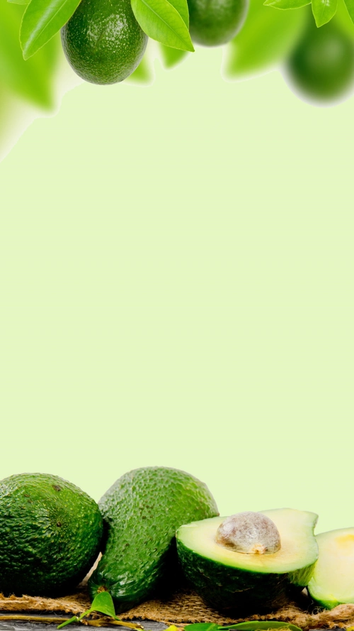 绿色护眼牛油果h5背景