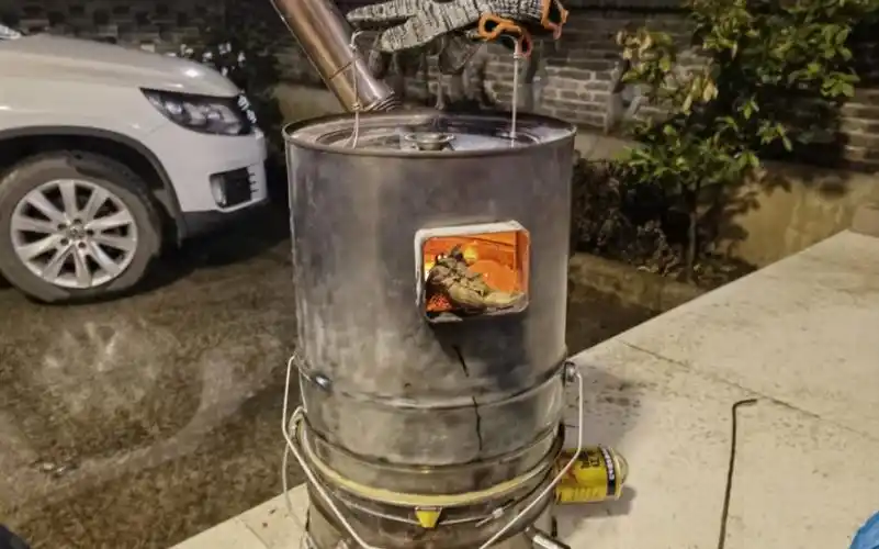 自制多功能柴气炉改进