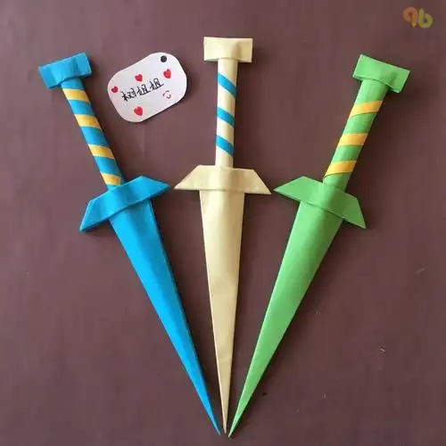 武器折纸男孩子们都喜欢的匕首折法