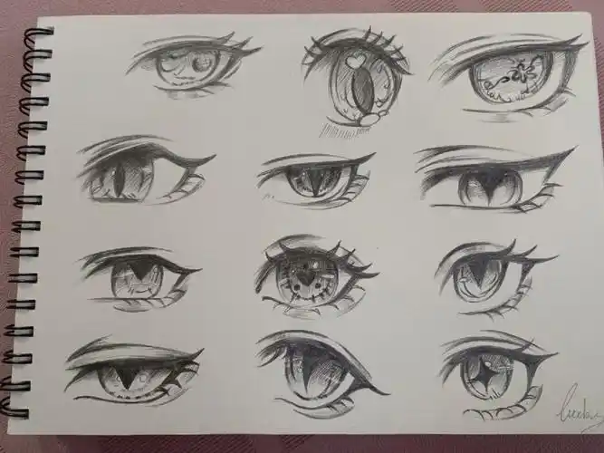 练习动漫眼睛