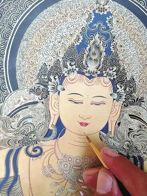 报名艺尚雅集系列唐卡线描艺术体验课堂佛像头像篇