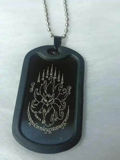 泰国佛牌真品 阿赞冲 莲花八方转运轮挂件 九尾弧仙 五条经文吊牌