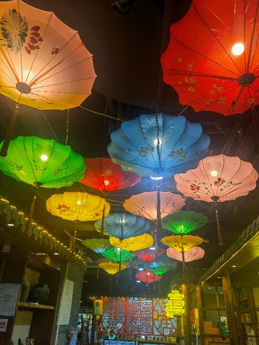 手绘宫灯传统飞碟酒饭店中国风仿古典红中式灯笼景区装饰户外发光