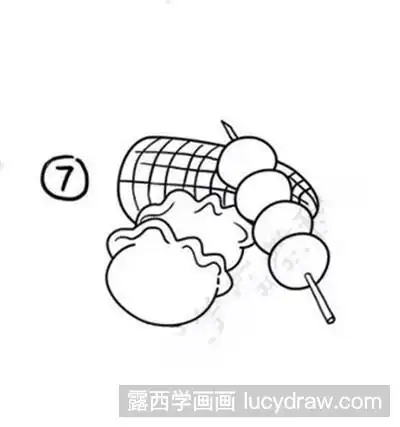 朝鲜族美食儿童简笔画