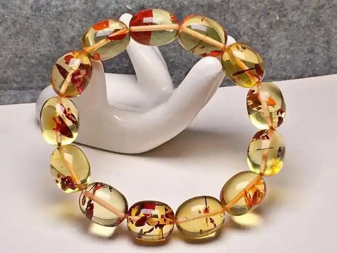 极致美货61最美的花珀手串