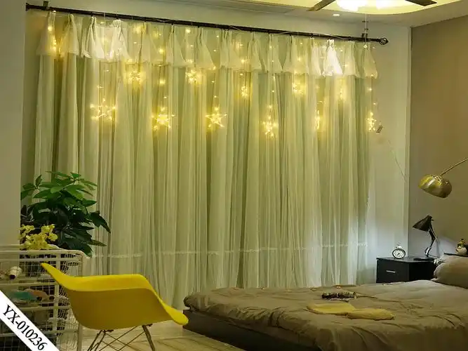 手机直播背景布红女主播3d立体大气房间装饰墙新款星星灯窗帘画装饰