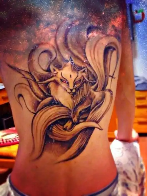 九尾狐纹身:含义寓意,禁忌讲究,手稿推荐 - 广州纹彩刺青