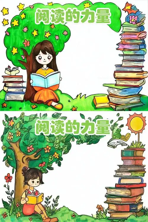 读书作品手抄报