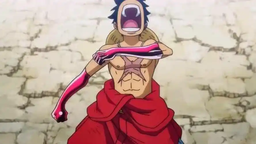 路飞开四档练流樱,红色霸气开启的弹力人不会弹了?