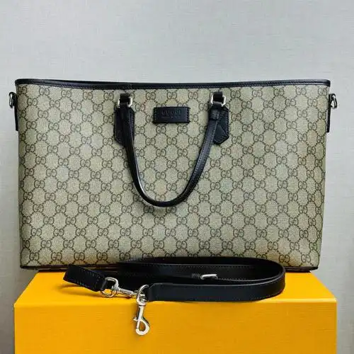 cucci古驰老花pvc托特手提斜挎两用单肩包