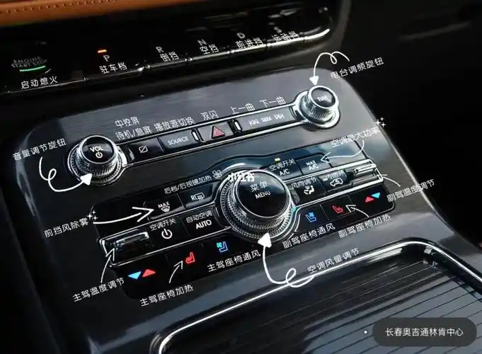 林肯航海家中控功能按键图来啦
