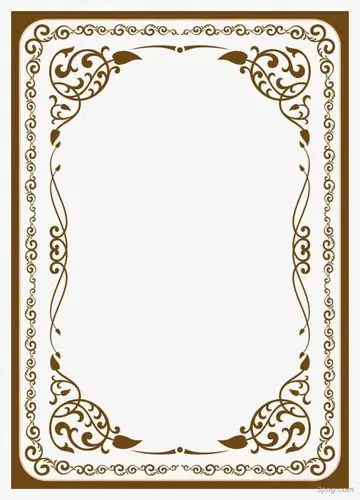 欧式花纹边框矢量图png素材透明免抠图片-装饰效果-三元素3png.com