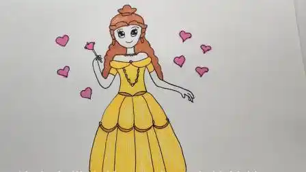 贝儿公主简笔画 贝儿公主简笔画图片大全