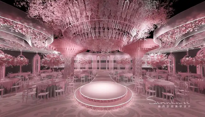 【格蕾摩尔婚礼中心_宴会厅婚庆布置】(图)_婚宴布置,婚礼场地布置