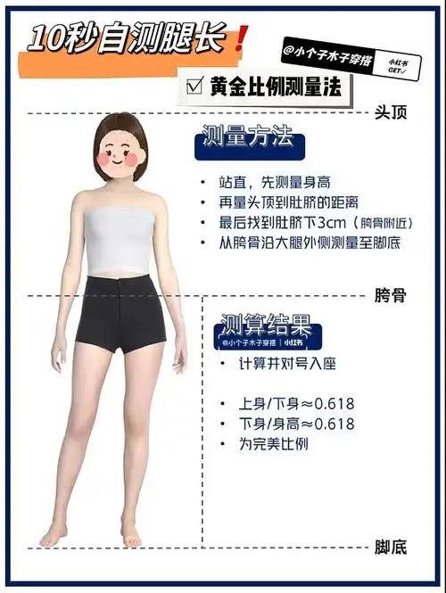 测量腿长的方法给姐妹们宝子们赶紧来看看自己是超模腿还是大长腿还是