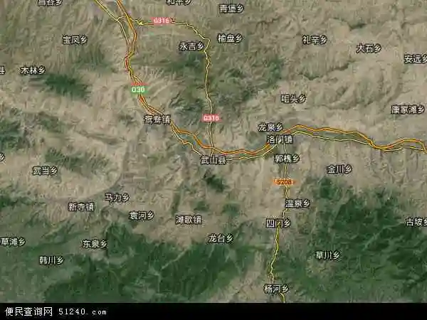 武山县卫星地图 - 武山县高清卫星地图 - 武山县高清航拍地图 - 2021
