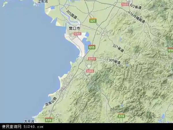 盖州市航拍照片,2020盖州市卫星地图,盖州市北斗卫星地图2021,部分