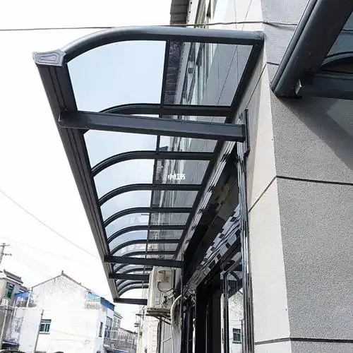 门头遮雨棚庭院铝合金雨棚