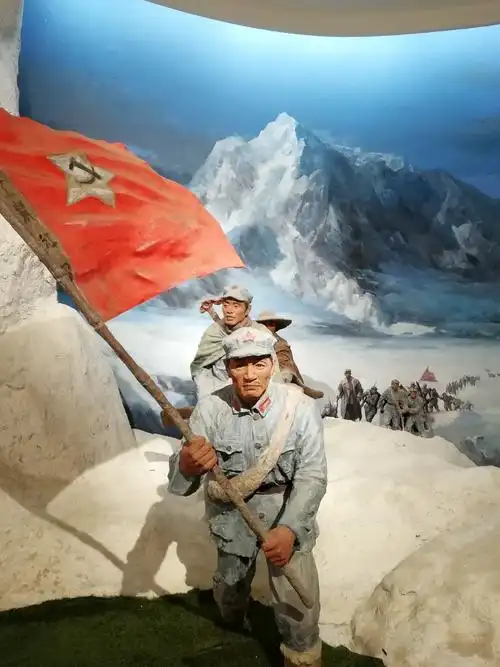 红军爬雪山场景复制