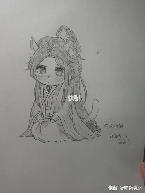 二哈和他的白猫师尊楚晚宁临摹