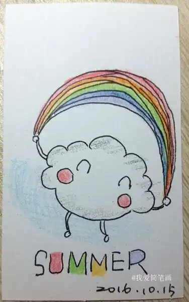 网上素材画的书签卡,喜欢画画的同学们可以加我:我爱简笔画可爱的书签