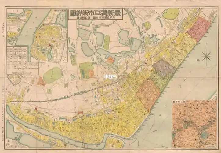 清末民初汉口的重要地位是今日不可比的…#老地图  汉口老地图#汉口市