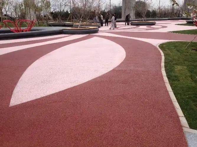 真石丽高承载环保透水混凝土路面彩色地坪材料