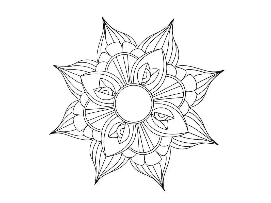 曼陀罗绘画涂鸦.来领取大家的曼陀罗吧!打印下来,用你喜欢的颜 - 抖音
