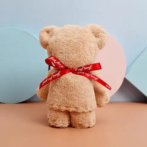 小熊造型毛巾小熊造型可爱毛巾礼盒柔软吸水喜铺新娘伴手礼团购回礼