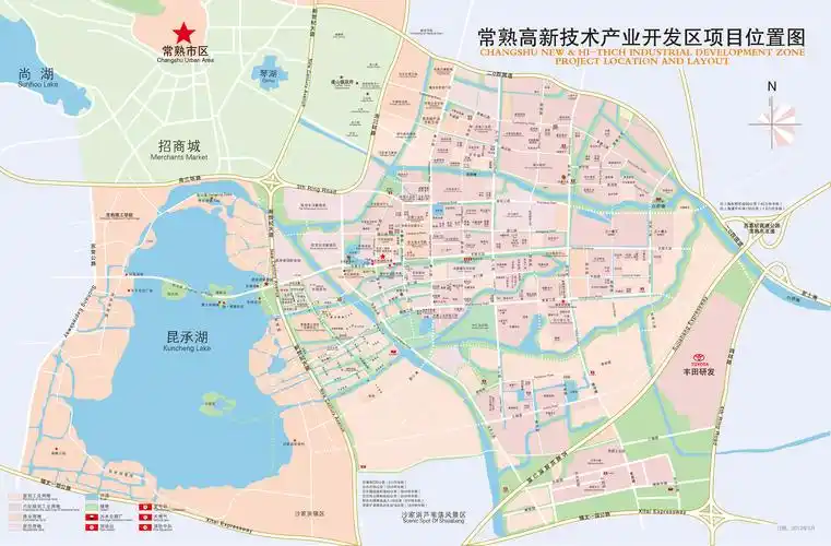 常熟地图赏析 江苏省苏州市常熟市