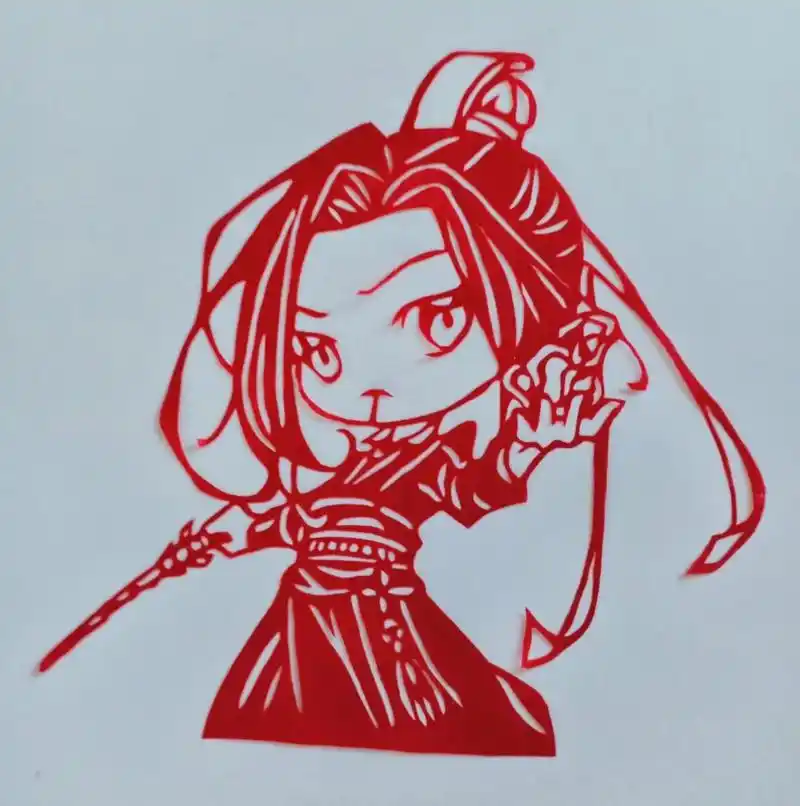 【刻纸欣赏】动漫人物刻纸.