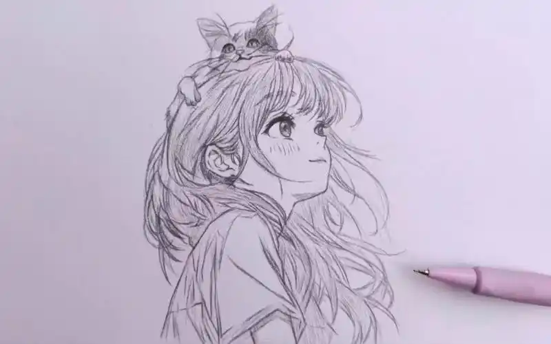 动漫人物这样画是不是很简单呢?有手就行,快来和我一起画