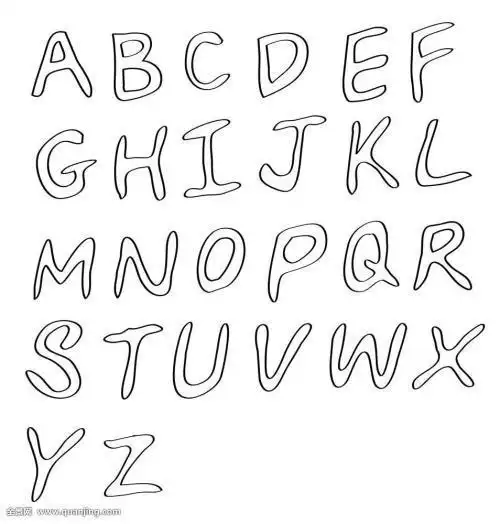 手账简笔画字母