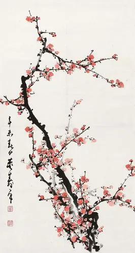 董寿平 梅花 立轴 水墨纸本作品欣赏