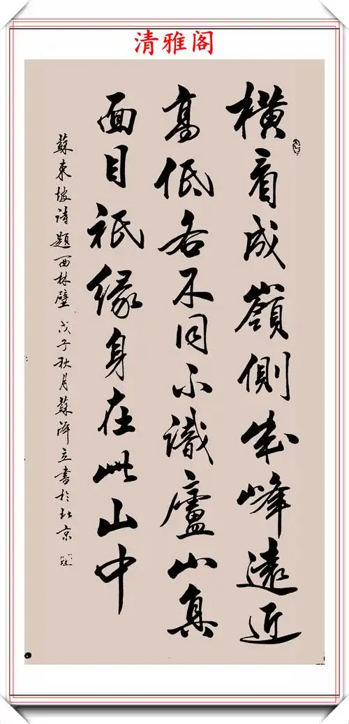 原创女书法家苏泽立,行书《唐诗绝句》欣赏,网友:传统书法的顶梁柱