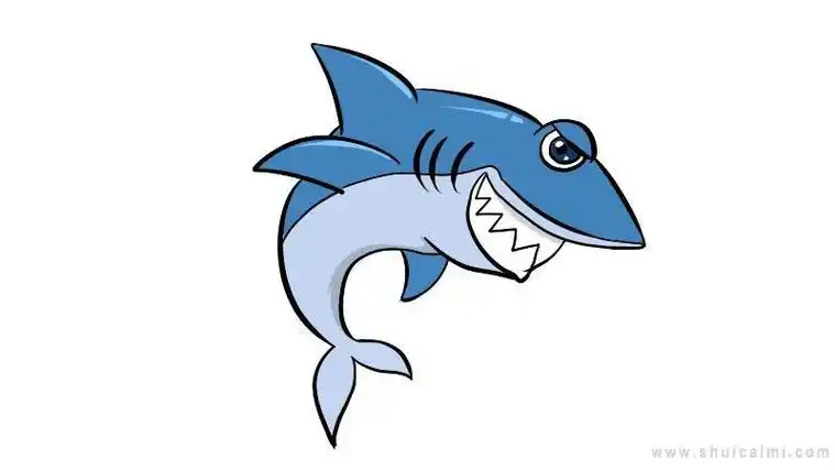 大白鲨鱼大白鲨鱼简笔画
