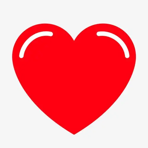 红色圆弧心形元素免抠素材免费下载_觅元素51yuansu.com