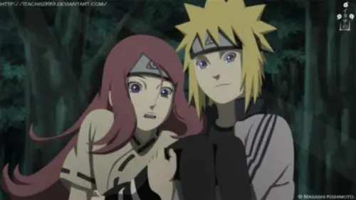 水门与玖辛奈火影忍者