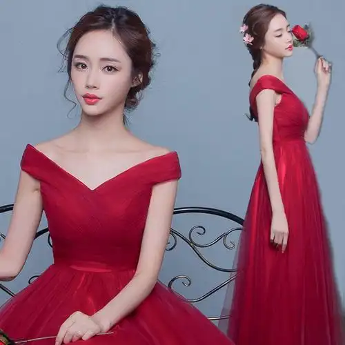 敬酒服新娘春季2018结婚新款夏季一字肩结婚礼服小个子大码进酒服