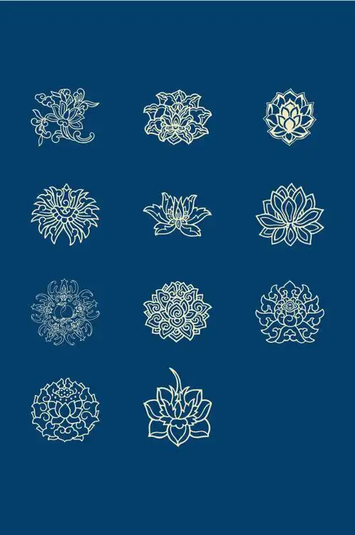 花纹纹样汉服设计建筑设计设计素材纹样设计服装设计