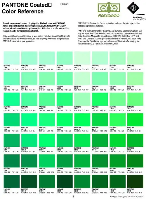 pantone色卡电子版「含配色数值」