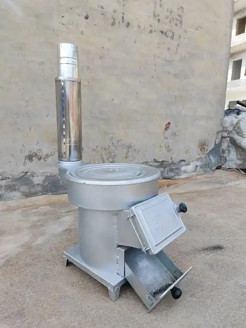 然极 取暖炉 柴火灶 气化炉家用农村室内无烟烧柴煤两用炉子节能烤火