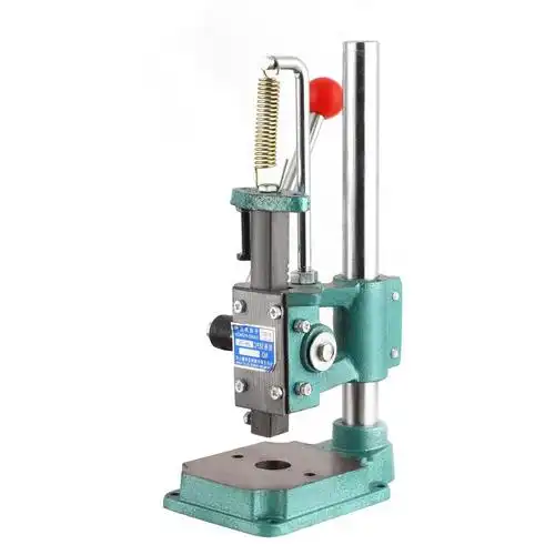 小型台式冲压机手动手摇圆盘冲床手啤机柳合机冲孔机t9ja206t