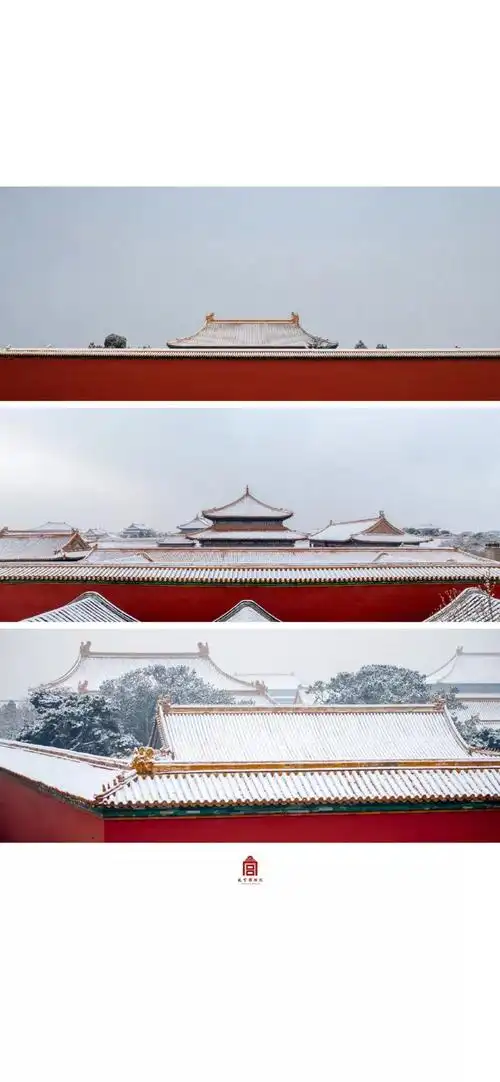 唯美的故宫雪景壁纸