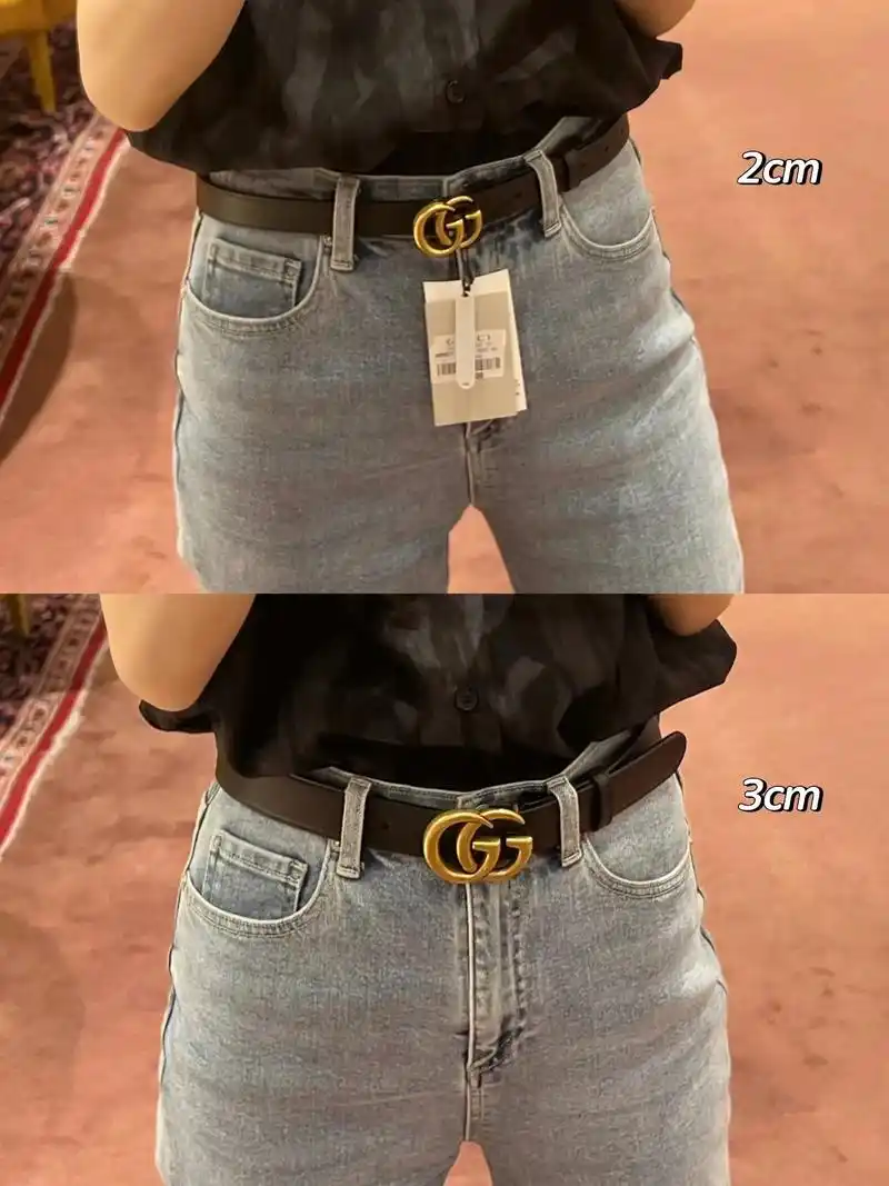 女士腰带尺寸怎么选?gucci皮带 2cm和3cm对比!最终 - 抖音